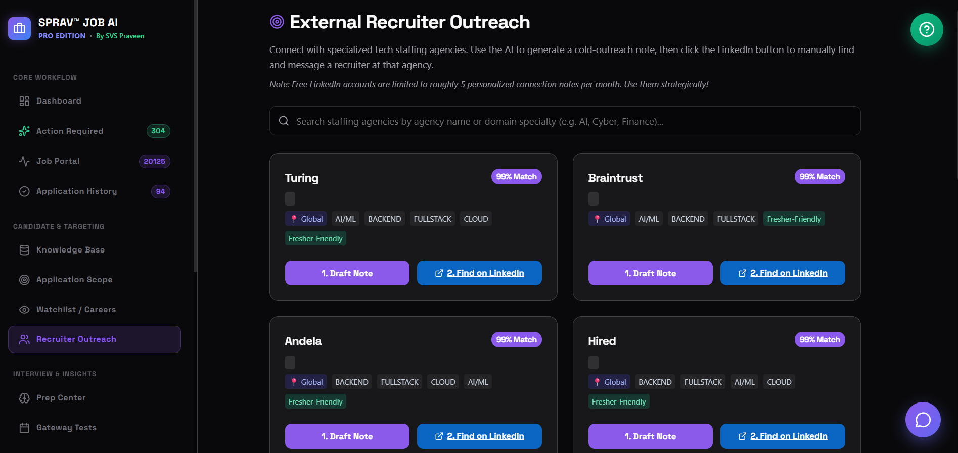 Recruiter Outreach Engine